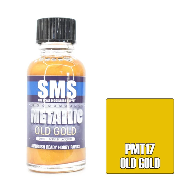 The Scale Modellers Supply (SMS) Metallic OLD GOLD 30ml - Paints