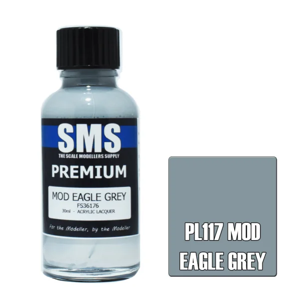 The Scale Modellers Supply (SMS) Premium MOD EAGLE GREY FS36176 30ml - Paints