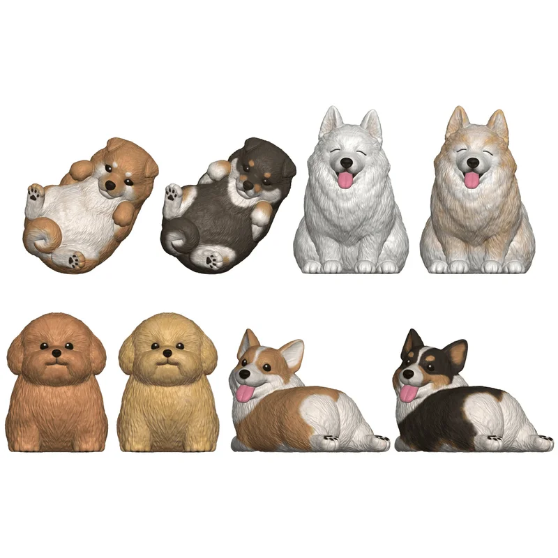 Mocchiri Kororin Dogs (Box/12), Bandai Shokugan Mocchiri Kororin