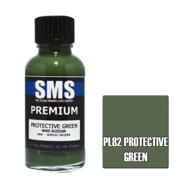 The Scale Modellers Supply (SMS) Premium PROTECTIVE GREEN 30ml - Paints