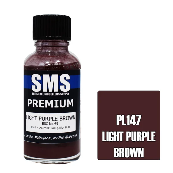 The Scale Modellers Supply (SMS) Premium LIGHT PURPLE BROWN BSC No.49 30ml - Paints