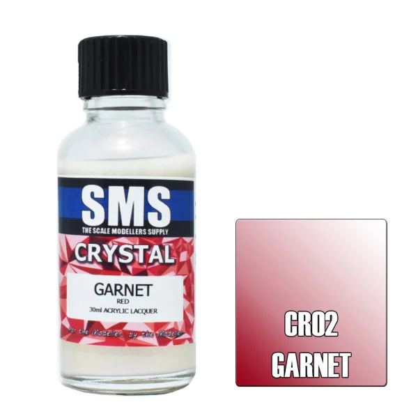 The Scale Modellers Supply (SMS) Crystal GARNET 30ml - Paints