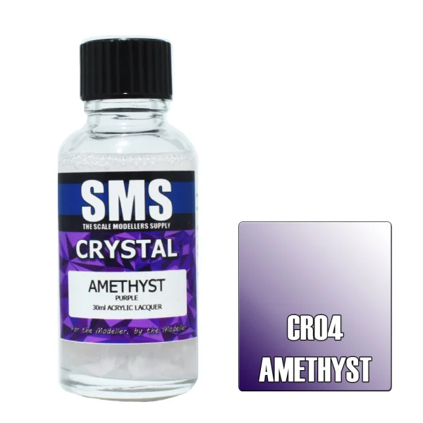 The Scale Modellers Supply (SMS) Crystal AMETHYST 30ml - Paints