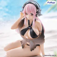 FuRyu SUPER SONICO Noodle Stopper Figure -Swimsuit Black Color ver.- - Super Sonico - photo 3