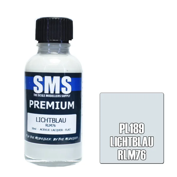 The Scale Modellers Supply (SMS) Premium LICHTBLAU RLM76 30ml - Paints
