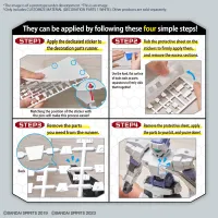 BANDAI HOBBY CUSTOMIZE MATERIAL (DECORATION PARTS 1 WHITE) - 30 Minutes Label - photo 7