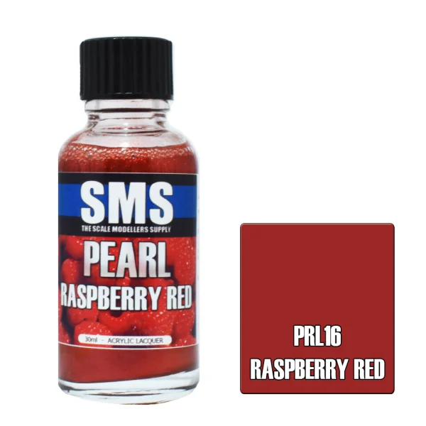 The Scale Modellers Supply (SMS) Pearl RASPBERRY RED 30ml - Paints