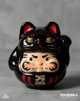 200% PP Lucky Cat Daruma (Black cat edition)