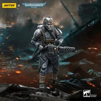 JOYTOY Astra Militarum Death Korps of Krieg Veteran Squad Guardsman with Flamer - Warhammer 40K - photo 4