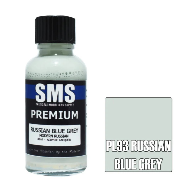 The Scale Modellers Supply (SMS) Premium RUSSIAN BLUE GREY 30ml - Paints