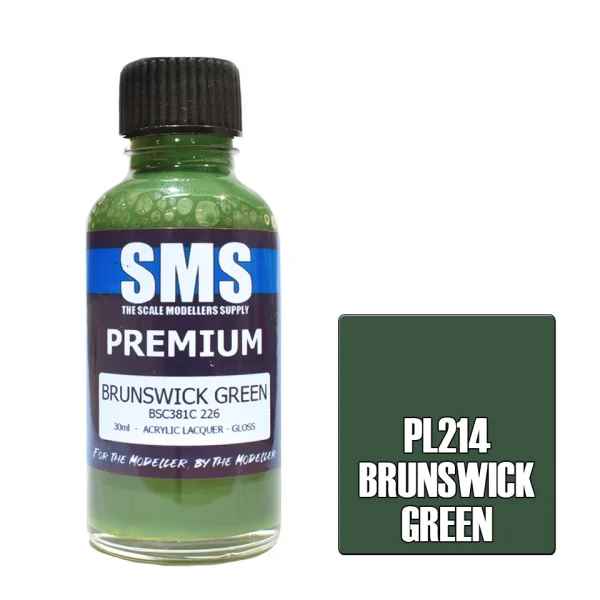 The Scale Modellers Supply (SMS) Premium BRUNSWICK GREEN 30ml - Paints