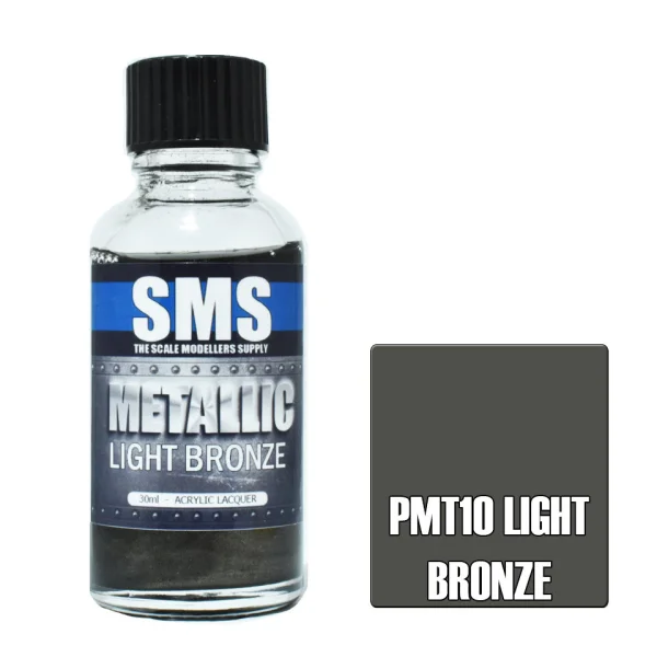 The Scale Modellers Supply (SMS) Metallic LIGHT BRONZE 30ml - Paints