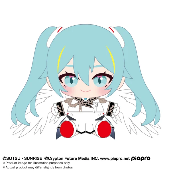 Hatsune Miku x Wing Gundam Zero EW "Gundam x Hatsune Miku" Bandai Namco Nui Plush