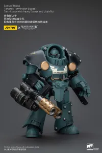 JOYTOY Sons Of Horus Tartaros Terminator Squad Terminator With Heavy Flamer And Chainfist - Warhammer 40K - photo 7