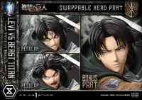 Prime 1 Studio Ultimate Premium Masterline  TV animation Attack On Titan  Levi versus Beast Titan Bonus Version - Attack on Titan - photo 23