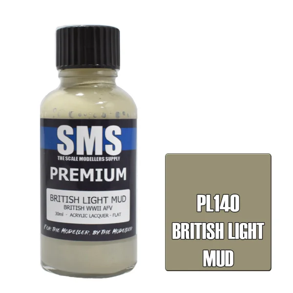 The Scale Modellers Supply (SMS) Premium BRITISH LIGHT MUD 30ml - Paints
