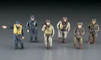 Hasegawa [X48-7] 1:48 W.W.II PILOT FIGURE SET (JAPANESE, GERMAN, U.S./BRITISH PILOT FIGURES) - Scale Kits - photo 2