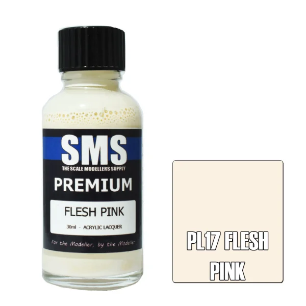 The Scale Modellers Supply (SMS) Premium FLESH PINK 30ml - Paints