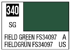 GSI Creos Mr. Color 340 Field Green FS34097 (Semi-Gloss/Aircraft) - Paints