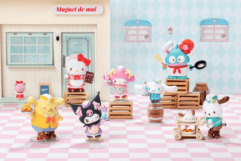 Sanrio characters Rollers Skating Restaurant Figures Blind Box
