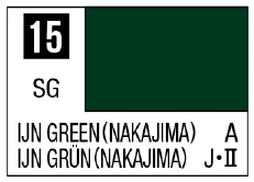 GSI Creos Mr. Color 15 - IJN Green (Nakajima) (Semi-Gloss/Aircraft) - Paints