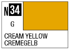 GSI Creos Acrysion N34 - Cream Yellow (Gloss/Primary) - Paints