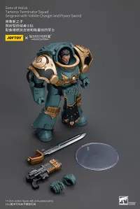 JOYTOY Sons Of Horus Tartaros Terminator Squad Sergeant With Volkite Charger And Power Sword - Warhammer 40K - photo 5