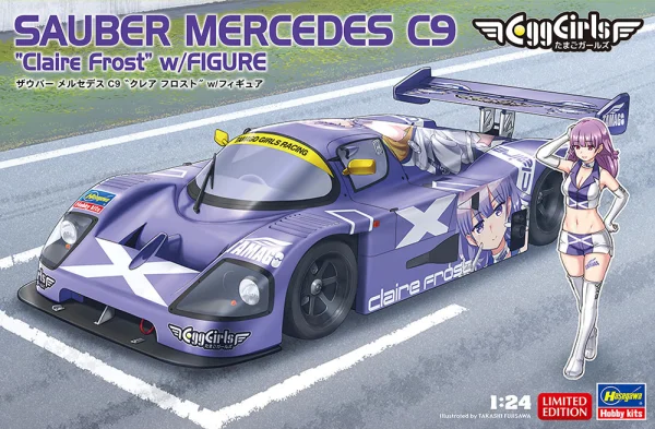 1/24  SAUBER MERCEDES C9 “Claire Frost” w/FIGURE