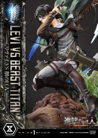Prime 1 Studio Ultimate Premium Masterline  TV animation Attack On Titan  Levi versus Beast Titan Bonus Version - Attack on Titan - photo 3