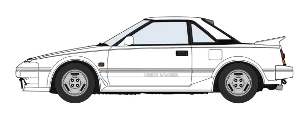 1/24  TOYOTA MR2 (AW11) EARLY VERSION WHITE LANNER