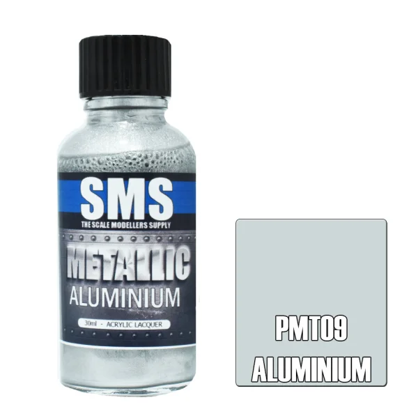 The Scale Modellers Supply (SMS) Metallic ALUMINIUM 30ml - Paints