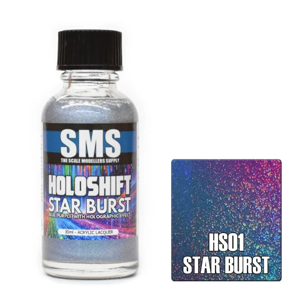 The Scale Modellers Supply (SMS) Holoshift STAR BURST (BLUE/PURPLE/HOLO) 30ml - Paints