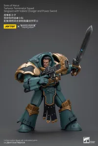 JOYTOY Sons Of Horus Tartaros Terminator Squad Sergeant With Volkite Charger And Power Sword - Warhammer 40K - photo 7