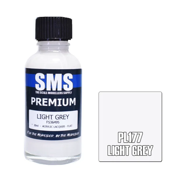 The Scale Modellers Supply (SMS) Premium LIGHT GREY FS36495 30ml - Paints
