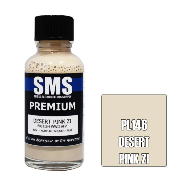 The Scale Modellers Supply (SMS) Premium DESERT PINK ZI 30ml - Paints