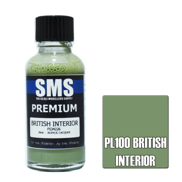 The Scale Modellers Supply (SMS) Premium BRITISH INTERIOR FS34226 30ml - Paints