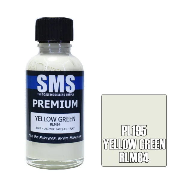 The Scale Modellers Supply (SMS) Premium YELLOW GREEN RLM84 30ml - Paints