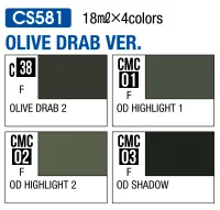 GSI Creos Mr Color - Color Modulation Set Olivedrab - Paints - photo 2