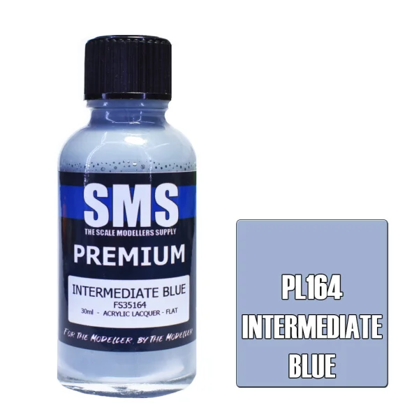 The Scale Modellers Supply (SMS) Premium INTERMEDIATE BLUE FS35164 30ml - Paints