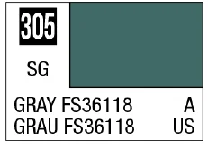 Mr. Color 305 - Gray FS36118 (Semi-Gloss/Aircraft)