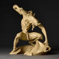 KAIYODO SCULPTURE WORKS Evangelion Unit 2 Beast Transformation  2nd Form The Beast Geofront Blood Battle Beige Color Ver. - Neon Genesis Evangelion - photo 16