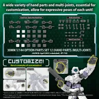 BANDAI HOBBY 30MM 1/144 OPTION PARTS SET 12 (HAND PARTS /MULTI-JOINT) - 30 Minutes Missions (30MM) - photo 2