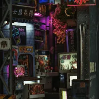 ANAVRIN Kowloon Walled City 2049 Book Nook Kit - Art & Display - photo 8
