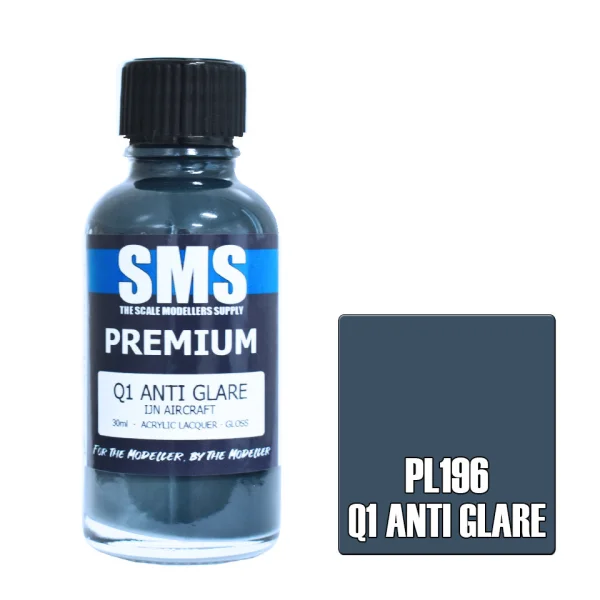 The Scale Modellers Supply (SMS) Premium Q1 ANTI GLARE 30ml - Paints