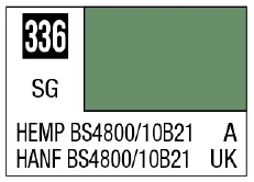 GSI Creos Mr. Color 336 - Hemp BS4800/10B21 (Semi-Gloss/Aircraft) - Paints