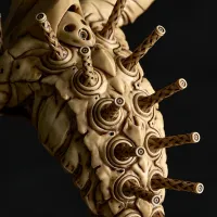 KAIYODO SCULPTURE WORKS Evangelion Unit 2 Beast Transformation  2nd Form The Beast Geofront Blood Battle Beige Color Ver. - Neon Genesis Evangelion - photo 6