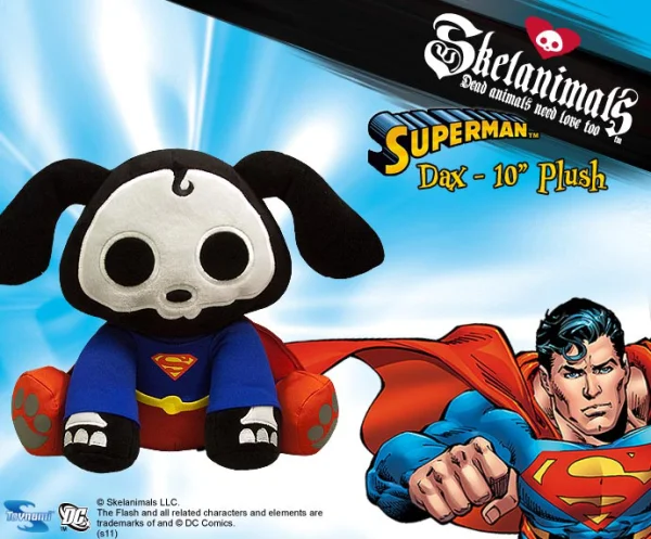 Skelanimals DC Plush 10 Inch - Superman Dax
