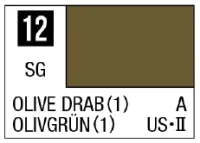 GSI Creos Mr Color Spray - S12 Olive Drab 1 (Semi-Gloss/Aircraft) - Paints - photo 1