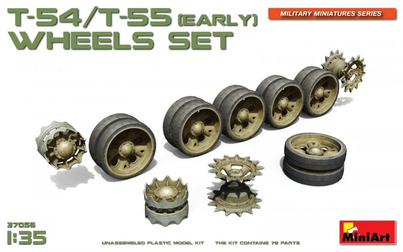[37056] 1/35 T-54/T-55 (Early) Wheels Set
