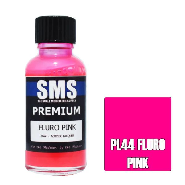 The Scale Modellers Supply (SMS) Premium FLURO PINK 30ml - Paints